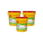 Lot de 3 revtements souples impermables toitures sika sikalastic color - blanc - 5kg