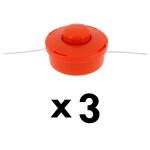 Lot de 3 ttes fils pour dbroussailleuse et multifonction 4 en 1