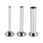 Lot de 3 tubes de remplissage en acier inoxydable pour saucisses, entonnoirs, buses, pieces de rechange, ...