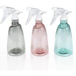 Lot de 3 vaporisateurs vides de 500 ml, rechargeables en plastique, 2 modes de pulvrisation, transparents, ...