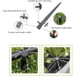 Lot de 30 goutteurs d'irrigation rglables  360 degrs avec connecteur barbel pour tuyau de 4 / 7 mm ...