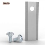 Lot de 30 lames de rechange pour tondeuse � gazon stiga, en acier inoxydable, � trou unique, 44, 5 mm ...