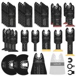 Lot de 34 accessoires oscillants pour outils multifonctions pour clous en bois fixations universelles ...