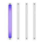 Lot de 4 ampoules de rechange pour tue - insectes d'interieur 20 w, bl t8 f10w 13 pouces