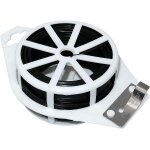 Lot de 4 attaches de jardin en fil de fer souple noir, 100 m, fil de fer torsad� pour plantes, fil plastifi� ...