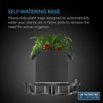 Lot de 4 bases de pot en tissu a arrosage automatique xl avec réservoir et soucoupes surélevées pour ... Lot de 4 bases de pot en tissu a arrosage automatique xl avec réservoir et soucoupes surélevées pour ...