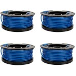 Lot de 4 bd032 bobine de fil de rechange pour black & decker reflex dbroussailleuse, bobines de tte ...