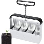 Lot de 4 blocs de terreau manuels de 5 cm pour semis, outil de presse pour semis en extrieur