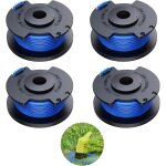 Lot de 4 bobines de dbroussailleuse ryobi ac14rl3a - fonctionne avec ryobi one + 18 v 24 v 40 v - diamtre ...