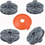 Lot de 4 bobines de fil pour coupe - bordure 5307 - 20 pour bobine de fil de rechange, 6, 1 m, 1, 65 ...