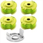 Lot de 4 bobines de fil pour coupe - bordure - bobine de rechange compatible avec les débroussailleuses ... Lot de 4 bobines de fil pour coupe - bordure - bobine de rechange compatible avec les débroussailleuses ...