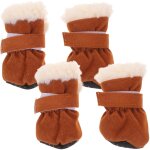 Lot de 4 bottes d'hiver antidérapantes pour chiens et chats - protections chaudes et durables pour l'intérieur ... Lot de 4 bottes d'hiver antidérapantes pour chiens et chats - protections chaudes et durables pour l'intérieur ...