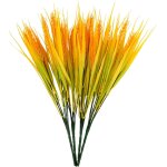 Lot de 4 bouquets d` epi de ble en plastique - feuillage artificiel raliste intrieur / extrieur - ...