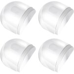 Lot de 4 but�es de porte de sol, sans per�age, but�es de porte de douche autocollantes en caoutchouc ...