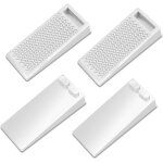 Lot de 4 butoirs de porte en caoutchouc antidrapant (3me gnration) pour porte de sol, protection ...