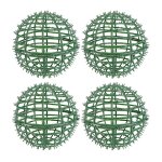 Lot de 4 cadres de boules topiaires en buis vert ¿ supports de compositions florales durables pour mariages ... Lot de 4 cadres de boules topiaires en buis vert ¿ supports de compositions florales durables pour mariages ...