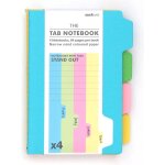 Lot de 4 carnets de notes a6 avec onglets - avec intercalaires - fournitures scolaires et accessoires ...