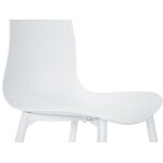 Lots de 4 chaises de jardin en aluminium et résine blanc corfou - jardiline Lots de 4 chaises de jardin en aluminium et résine blanc corfou - jardiline