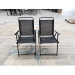 Lot de 4 chaises de jardin pliantes, chaise camping terrasse balcon, charge maximale 150 kg, avec dossier, ...