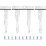 Lot de 4 charni�res de porte pour abri de jardin charni�re robuste t avec sangle 152mm / 6  acier inoxydable ...