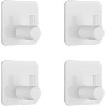 Lot de 4 crochets auto - adhésifs solides pour manteaux, crochets de porte, crochets de salle de bain, ... Lot de 4 crochets auto - adhésifs solides pour manteaux, crochets de porte, crochets de salle de bain, ...