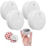 Lot de 4 d�tecteurs de fum�e nf autonomie 5 ans garantie 3 ans - 5tc1292 - 6 + supports aimant�s - siemens ...
