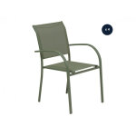 Lot de 4 fauteuils de jardin en texaline piazza laurier - hesp�ride
