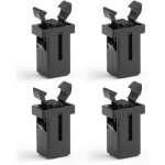 Lot de 4 fermoirs durables compatibles avec les poubelles brabantia, etanches et tactiles, conviennent ...