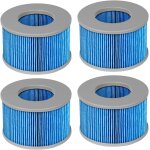Lot de 4 filtres de rechange pour mspa piscine gonflable, ersion amliore, filtre pour bain  remous, ...