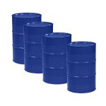 Lot de 4 - fûts métalliques avec bondes rénovés 216l Lot de 4 - fûts métalliques avec bondes rénovés 216l