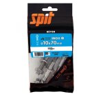 Lot de 4 goujons a bague acier spit, diam. 10 x l. 70 mm