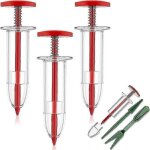 Lot de 4 mini distributeurs de graines de semis, semoir, petit épandeur de graines avec 2 outils de transplant ... Lot de 4 mini distributeurs de graines de semis, semoir, petit épandeur de graines avec 2 outils de transplant ...