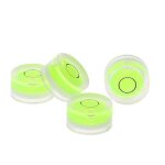 Lot de 4 mini niveaux a bulle ronds, instrument de mesure