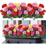 Lot de 4 paquets de fleurs artificielles - pour l'extrieur et l'intrieur - dcoration de fleurs de ...