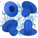 Lot de 4 pices de rechange pour prise murale de piscine (bleu) - bouchon de trou de filtre de pompe ...