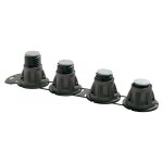 Lot de 4 pieds r�glables pour receveur de douche 300kg par pied - dubourgel - 747111