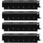 Lot de 4 plaques de cuisson pour barbecue en acier inoxydable, robustes, avec bouclier thermique, pices ...