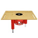 Lot de 4 plaques d'insertion de table de routeur en alliage d'aluminium, planche rabattable de fraisage ...