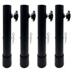 Lot de 4 rallonges de pieds de table pliantes, pieds de table relevables compatibles newway, pieds courb�s ...