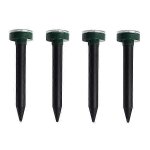 Lot de 4 r�pulsifs solaires ultrasoniques pour rats et insectes d'ext�rieur, respectueux de l'environnement. ...