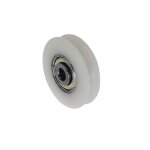 Lot de 4 roulettes en nylon avec rainures - pour portail coulissant, barres d'angle, tiroirs 6 x 38 x ... Lot de 4 roulettes en nylon avec rainures - pour portail coulissant, barres d'angle, tiroirs 6 x 38 x ...