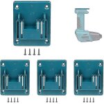 Lot de 4 supports de batterie pour perceuse makita 18 v, avec 16 vis, compatibles avec les outils �lectriques ...