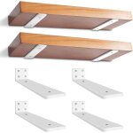 Lot de 4 supports d'tagre flottants de 30 cm, supports d'tagre robustes, supports d'tagre industriels ...