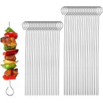 Lot de 40 brochettes en acier inoxydable - pour barbecue, kebab - pour viande, poulet, crevettes, fruits, ... Lot de 40 brochettes en acier inoxydable - pour barbecue, kebab - pour viande, poulet, crevettes, fruits, ...