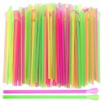 Lot de 400 pailles jetables pour granite, cuilleres, cuilleres, pour cornets de glace, 20 x 0, 6 x 0, ...