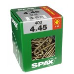Lot de 400 vis acier t�te frais�e torx spax, diam. 4 mm x l. 45 mm