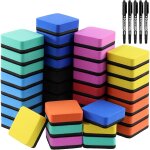 Lot de 45 gommes effaçables à sec avec marqueurs effaçables à sec, effaceur magnétique pour tableau blanc, ... Lot de 45 gommes effaçables à sec avec marqueurs effaçables à sec, effaceur magnétique pour tableau blanc, ...