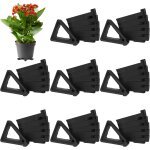 Lot de 48 pieds triangulaires invisibles en plastique respirant pour pots de fleurs de 3, 5 cm pour petits ...
