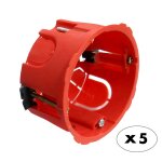 Lot 5 bo�tes placo Ø. 65 p. 40 pour appareillage vis & griffes livr� avec vis