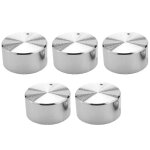 Lot de 5 boutons de commande de cuisiniere a gaz en acier inoxydable de 6 mm, remplacement pour interrupteur ...